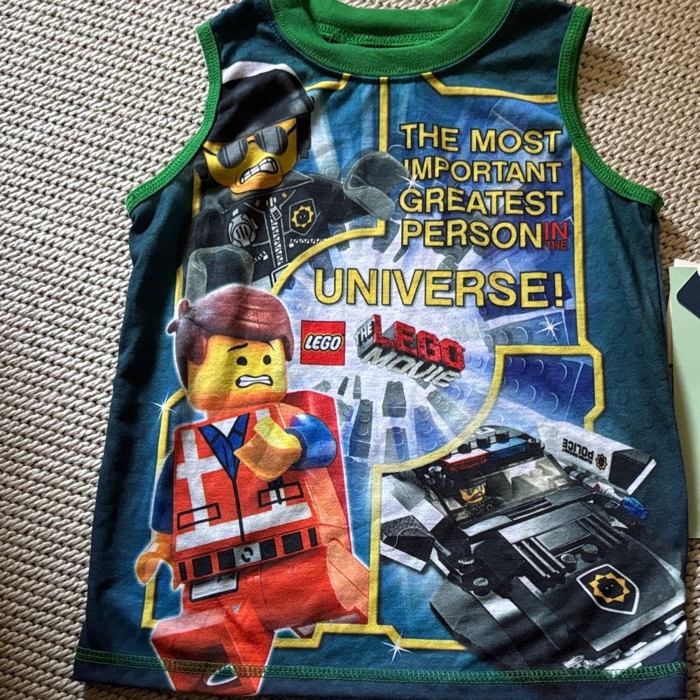 Tank Lego Movie boys new size 4-5 polyester SGI Apparel Group